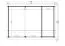 Doppelgarage H171 mit Holztor & Abstellraum | 38.76 m² | 70 mm Blockbohlen | Naturbelassen | inkl. Isolierverglasung