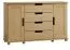 Kommode Kiefer massiv Vollholz natur 004 - Abmessung 100 x 140 x 42 cm (H x B x T)