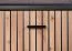 Schmale Garderobe Ringerike 01, Farbe: Antharzit / Eiche Artisan - Abmessungen: 203 x 90 x 32 cm (H x B x T), mit genügend Stauraum