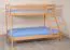 Kinderbett / Etagenbett Henry 32, Farbe: Naturbelassen - Liegefläche: 90 x 200 cm & 140 x 200 cm (B x L)