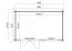 Gartenhaus G272 Carbongrau - 28 mm Blockbohlenhaus, Grundfläche: 8,40 m², Flachdach
