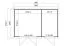Gartenhaus G264 Lichtgrau - 28 mm Blockbohlenhaus, Grundfläche: 8,78 m², Pultdach