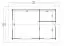 Gartenhaus G292 Carbongrau inkl. Fußboden - 40 mm Blockbohlenhaus, Grundfläche: 22,42 m², Satteldach