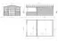 Gartenhaus mit Terrasse Sonora 02 - 40 mm Blockbohlenhaus, Grundfläche: 25,24 m², Satteldach