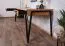 Schreibtisch Kastav 49, Farbe: Eiche / Schwarz, teilmassiv - 79 x 180 x 75 cm (H x B x T)
