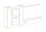 Moderne Wohnwand Balestrand 84, Farbe: Eiche Wotan - Abmessungen: 180 x 330 x 40 cm (H x B x T), mit Push-to-open Funktion