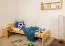 Kinderbett 80 x 200 cm | Massivholz: Kiefer | Natur Lackiert Abbildung