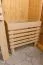 Sauna "Druna" SET mit bronzierter Tür, Glasfront und Kranz - Farbe: Natur, Ofen BIO 9 kW - 240,5 x 248 x 202 cm (B x T x H)