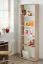 Bücherregal mit fünf Fächern Velle 08, Farbe: Eiche Sonoma - Abmessungen: 175 x 59 x 25 cm (H x B x T)