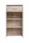 Garderobenwand Sviland 05, Farbe: Eiche Wellington / Weiß - Abmessungen: 200 x 170 x 35 cm (H x B x T), mit Spiegel