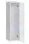 Elegante Wohnwand Balerstrand 167, Farbe: Weiß / Grau - Abmessungen: 160 x 330 x 40 cm (H x B x T), mit LED-Beleuchtung