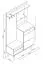 Garderobe Ladybarn 01 im modernen Stil, Farbe: Eiche Riviera / Weiß - Abmessungen: 200 x 110 x 34 cm (H x B x T), mit drei Haken und drei Schubladen