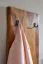 Garderobe aus Sheesham Massivholz, Farbe: Sheesham - Abmessungen: 140 x 40 x 7 cm (H x B x T)