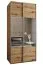 Kleiderschrank / Schiebetürenschrank | Farbe: Eiche Artisan | Soft-Close | Spiegel | 6 Fächer | 2 Kleiderstangen | 2 Schiebetüren | 245,5 x 110 x 64 cm