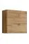 Wohnwand im schlichten Design Balestrand 108, Farbe: Weiß / Eiche Wotan - Abmessungen: 150 x 340 x 40 cm (H x B x T), mit Push-to-open Funktion