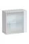 Schlichte Wohnwand Balestrand 305, Farbe: Weiß - Abmessungen: 150 x 330 x 40 cm (H x B x T), mit fünf Türen