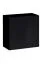 Elegante Wohnwand Balestrand 98, Farbe: Schwarz - Abmessungen: 150 x 340 x 40 cm (H x B x T), mit acht Fächern