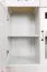 Kommode Badile 02, Farbe: Kiefer Weiß / Braun - 98 x 127 x 46 cm (H x B x T)