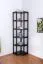 Regal / Eckregal Kiefer massiv Vollholz Walnussfarben Junco 58 - Abmessungen: 200 x 71 x 54 cm (H x B x T)
