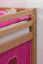 Kinderbett Hochbett Georg mit Rutsche Buche Vollholz massiv natur inkl. Rollrost - 90 x 200 cm