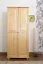 Kleiderschrank Massivholz natur 007 - 190 x 80 x 60 cm (H x B x T)