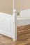 Jugendbett Kiefer massiv Vollholz weiß 81, inkl. Lattenrost - Abmessung 180 x 200 cm