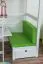 Sitzkissen 2er-Set für Kinderbett / Etagenbett / Funktionsbett Tim - Farbe: Grün
