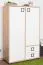 Kinderzimmer - Kommode Benjamin 27, Farbe: Buche / Weiß - 134 x 86 x 37 cm (H x B x T)