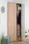 Drehtürenschrank / Eckkleiderschrank 20, Farbe: Buche / Weiß - 236 x 86 x 86 cm (H x B x T)