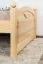 Bettrahmen für Kinder / Kinderbett 100 x 200 cm | Massivholz: Kiefer | Natur Lackiert Abbildung