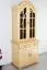 Regalschrank, Vitrine, 95 cm breit, Kiefer Holz-Massiv, Optik: Natur Abbildung