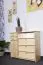 Schuhschrank Kiefer Holz massiv, Farbe: Natur 80x90x40 cm Abbildung