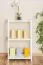 Standregal, 50 cm breit, Kiefer Holz-Massiv, Farbe: Weiß Abbildung
