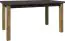 Esstisch ausziehbar Selun 14, Farbe: Eiche Dunkelbraun / Grau - 160 - 203 x 90 cm (B x T)
