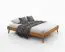 Doppelbett / Gästebett Engordany 11 | Buche Vollholz massiv | lackiert | Liegefläche: 180 x 200 cm | schlichtes Design | Farbe: Eiche Rustikal | hochwertige Verarbeitung