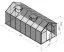 Gewächshaus - Glashaus Rucola L11, langlebige Aluminiumprofile, Wände: 4 mm gehärtetes Glas, Dach: 6 mm HKP mehrwandig, 11,00 m², 500 x 220 cm