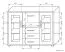 Vitrine Kerowagi 17, Farbe: Sonoma Eiche - Abmessungen: 105 x 140 x 41 cm (H x B x T)