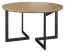 Esstisch Slatina 30, Farbe: Eiche / Schwarz - Abmessungen: 120-220 x 120 cm (B x T)