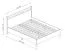 Doppelbett Braianik 06 in Eiche Wotan / Beige, Liegefläche: 160 x 200 cm, inklusive Lattenrost, 92 x 171 x 207 cm, passend für Schlafzimmer, Füße 36 mm dick