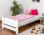 Bettrahmen für Kinder / Kinderbett 90 x 200 cm | Massivholz: Buche | Weiß Lackiert Abbildung