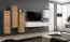 Wohnwand mit genügend Stauraum Balestrand 43, Farbe: Eiche Wotan / Weiß - Abmessungen: 160 x 330 x 40