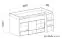 Funktionsbett / Kinderbett / Hochbett mit Bettkasten und Schreibtisch "Geel" 42, Weiß / Gelb - Liegefläche: 90 x 200 (B x L)