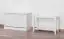 Schuhschrank Kiefer Vollholz massiv weiß lackiert Junco 216 - 44 x 72 x 30 cm (H x B x T)