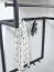 Wandgarderobe, Farbe: Mango / Schwarz, teilmassiv - Abmessungen: 76 x 60 x 26 cm (H x B x T)