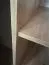 Kleiderschrank Mina mit Schiebetüren in Eiche/Schwarz gehalten, moderne Optik, viel Stauraum, Lamellen in Eiche, Anti Staubbürsten, 235,2 x 190 x 60 cm