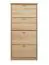 Massivholz-Schuhschrank, Farbe: Natur 150x72x30 cm Abbildung