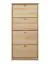 Schuhkipper Kiefer Holz massiv, Farbe: Natur 150x72x30 cm, Schuhschrank Schuhkommode Abbildung