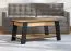 Eleganter Couchtisch mit schwarzen Beinen Potra 01, Farbe: Eiche Artisan / Schwarz Matt, ABS, Maße: 46,5 x 101 x 54,5 cm