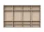 Kleiderschrank mit acht Türen inkl. LED-Rahmen Neiafu 84, Farbe: Kaschmir, Maße: 226 x 322 x 60 cm, vier Kleiderstangen, Soft-Close-Funktion