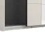 Schiebetürenschrank | Farbe: Kaschmir | 1 Spiegeltür | Maße: 145,5 x 60 x 217,5 cm | 2 Kleiderstangen | 2 Fächer | Kleiderschrank | ABS-Kanten